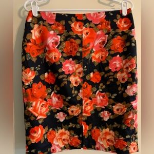 Floral Pencil Skirt